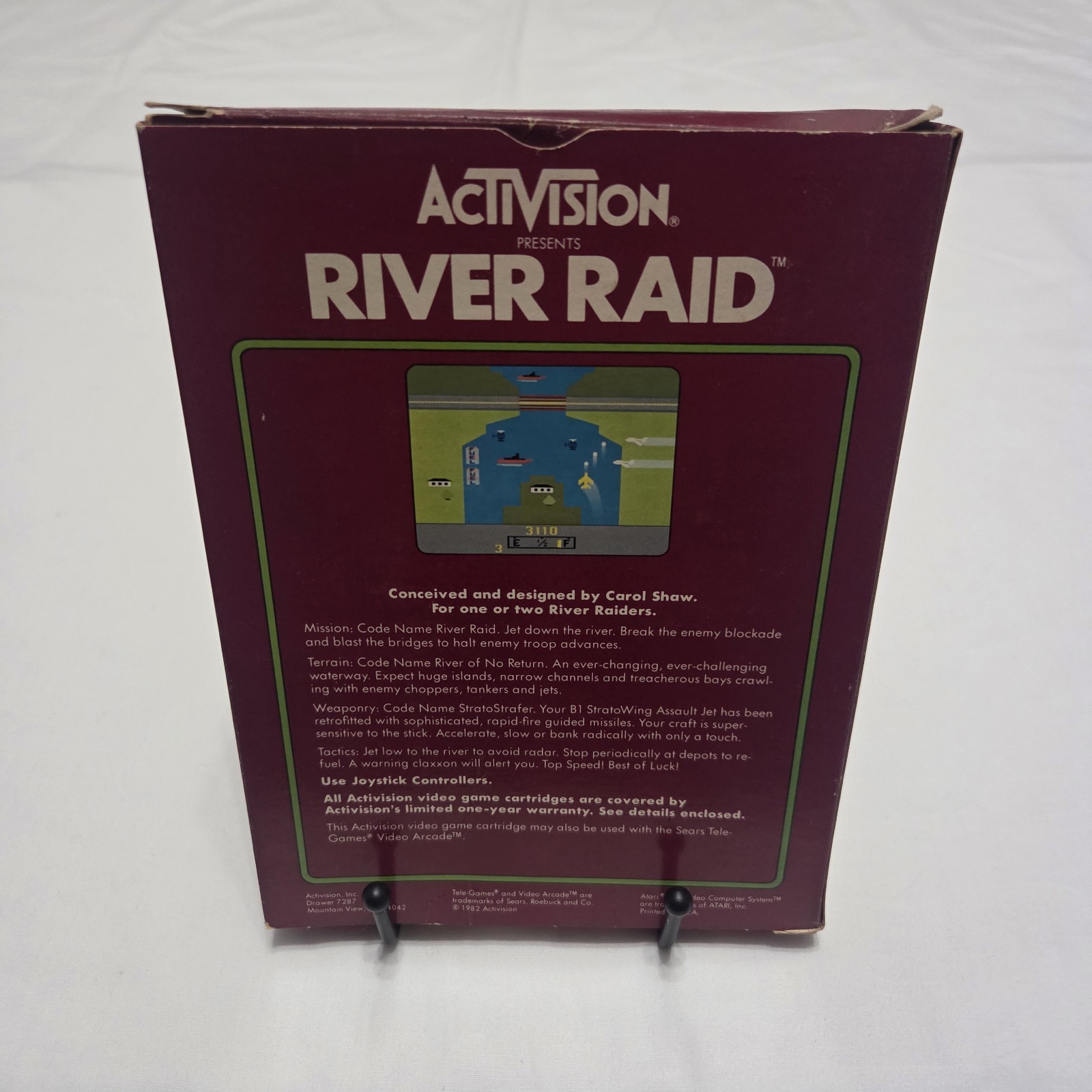 River Raid (Atari 2600, 1982) Complete In Box CIB w/ Manual & Paperwork