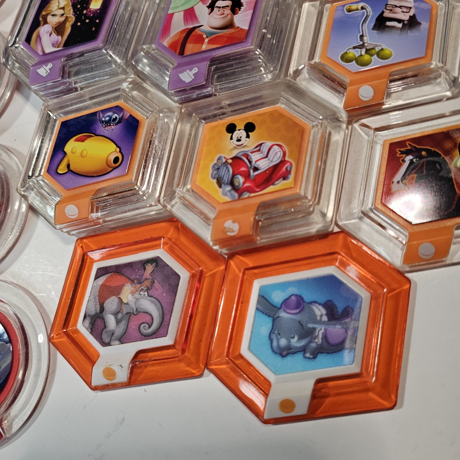 HUGE LOT Disney Infinity Power Disc Lot Of 39 Fast Free Shipping Holographic