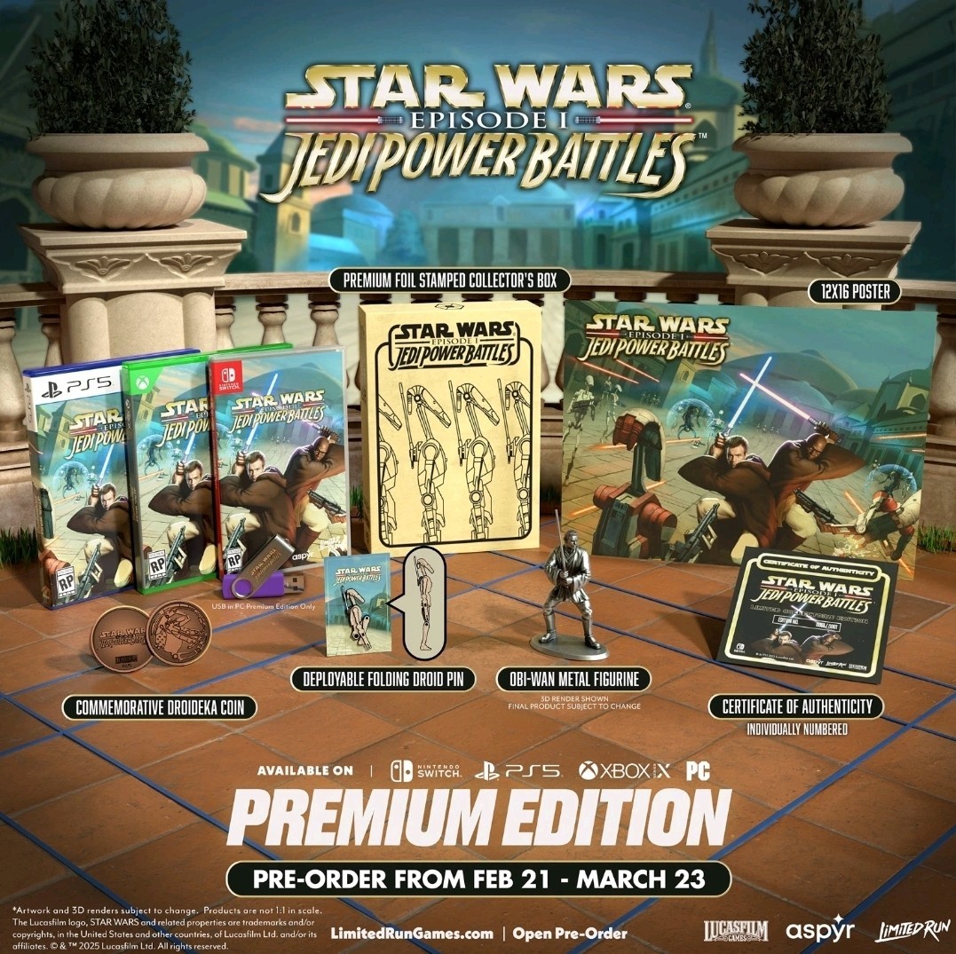 Star Wars Episode 1 Jedi Power Battles Premium Edition PS5 Limited RUN