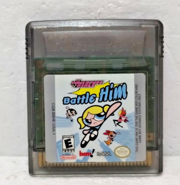 The Powerpuff Girls Battle Him Nintendo Gameboy Color Game Cartridge 1998