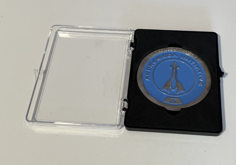 Andromeda Initiative Pathfinder – Enamelled Medallion – Base Metal 2.5″ Diameter