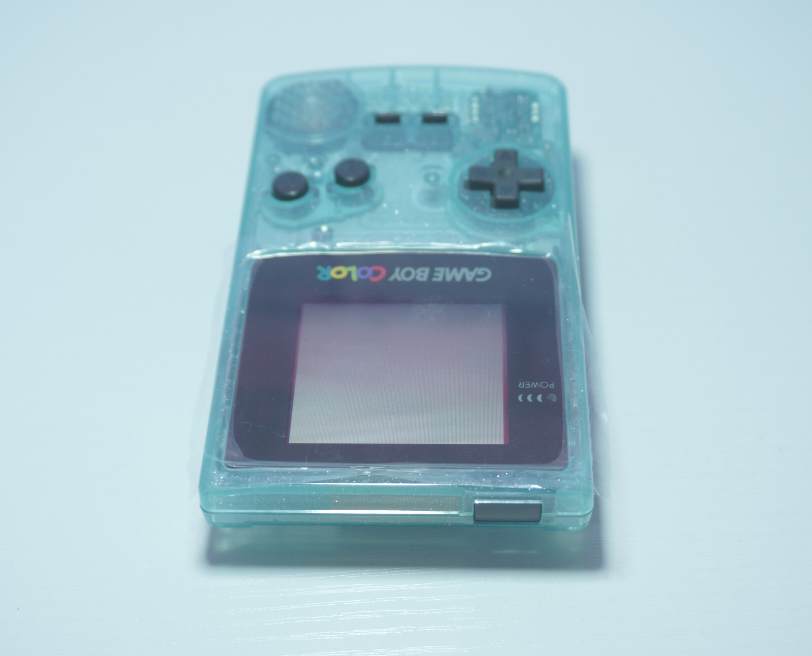 Transparent Crystal Blue Gameboy Color GBC CGB-001 Handheld Videogame Console