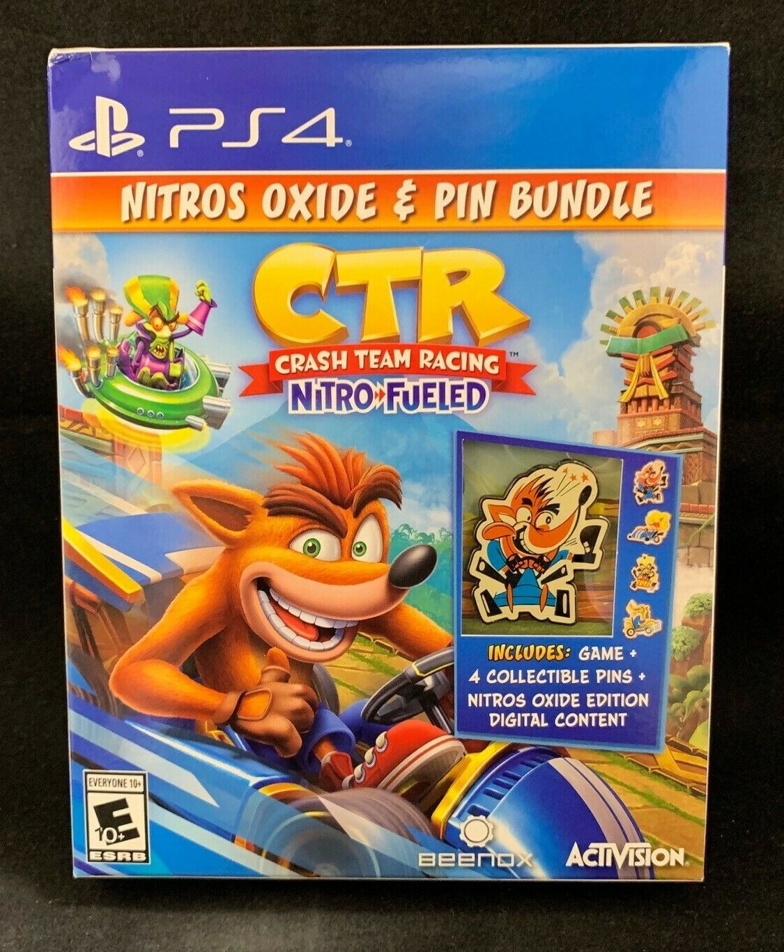Crash Team Racing – Nitro Fueled (Nitros Oxide & Pin Bundle) (PS4) BRAND NEW