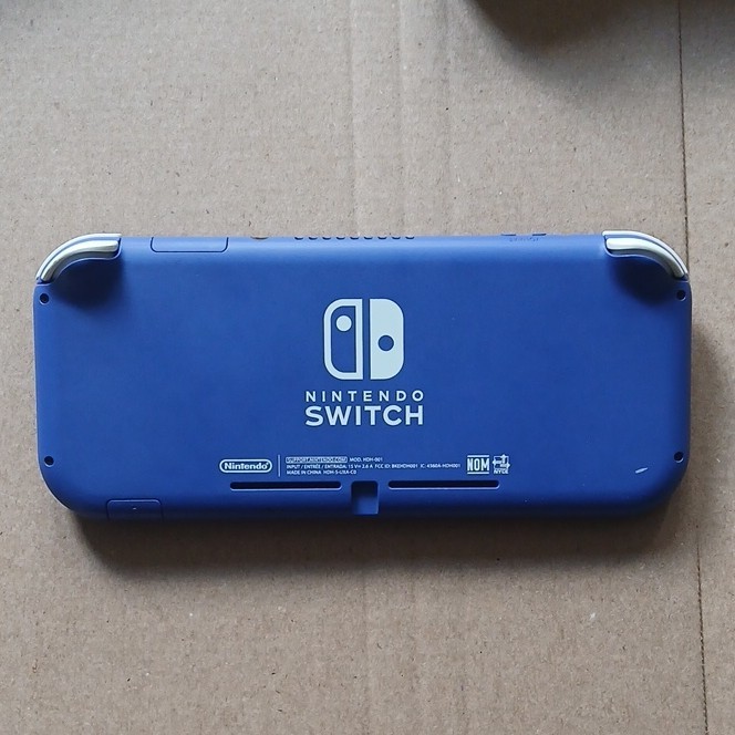 Nintendo Switch Lite Blue w/ Case and Mario Controller, No Charger