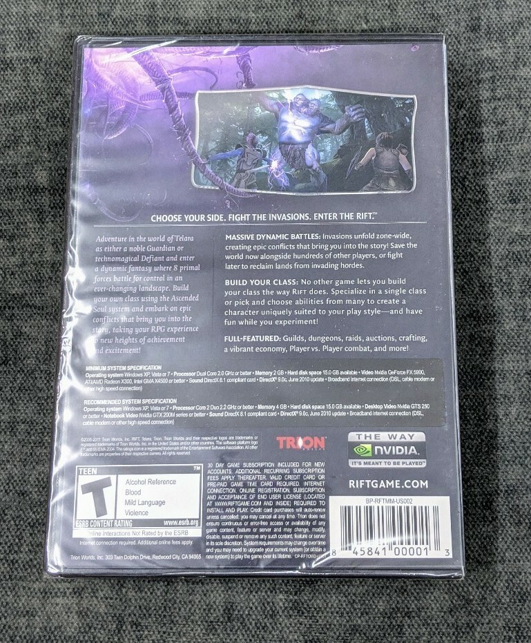 Rift | PC DVD-ROM | Video Game – Factory Sealed