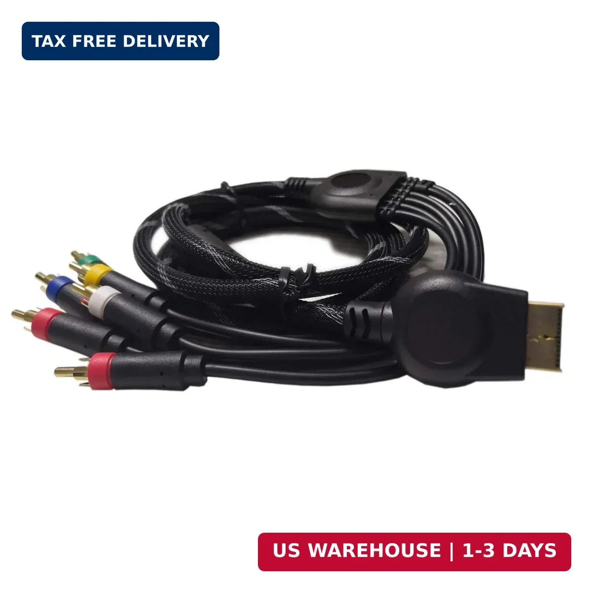 HD Retrovision PlayStation 2/3 PS2/PS3 Premium YPbPr Component Video Cable 6 Ft