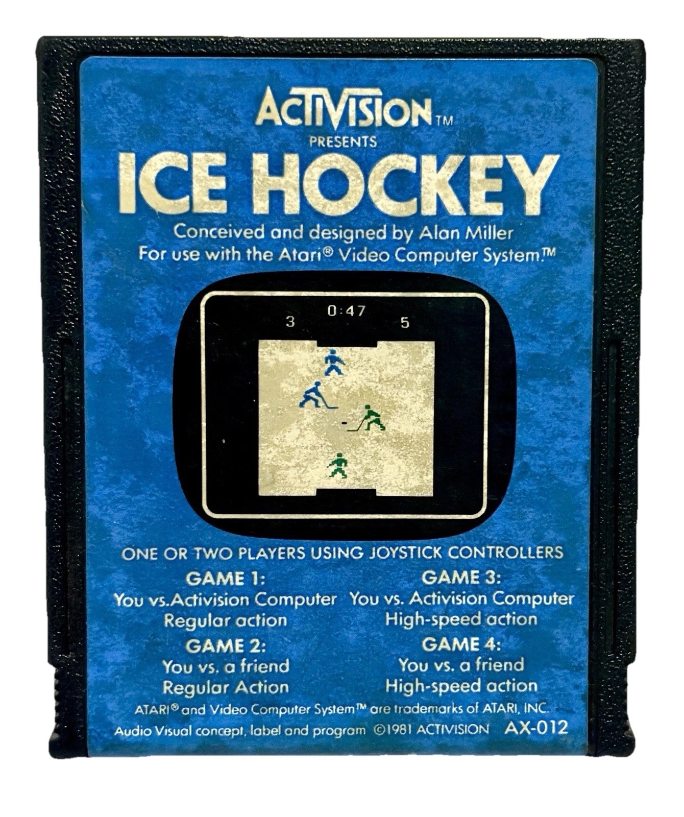 Ice Hockey Atari 2600 Activision 1981 Game Cartridge Only