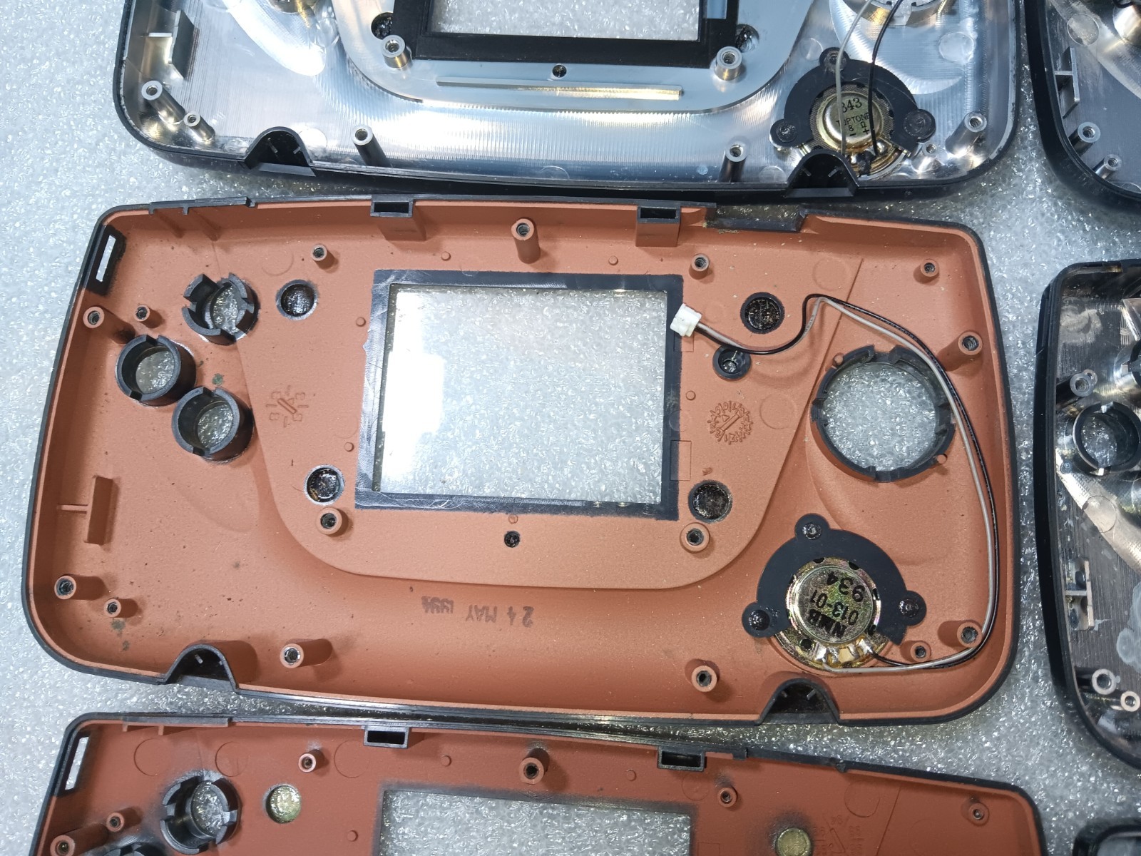 SEGA Game Gear 2110 EXACT EMPTY Front Panel w/Glass Scratches X6 ONLY-INTACT-SEE