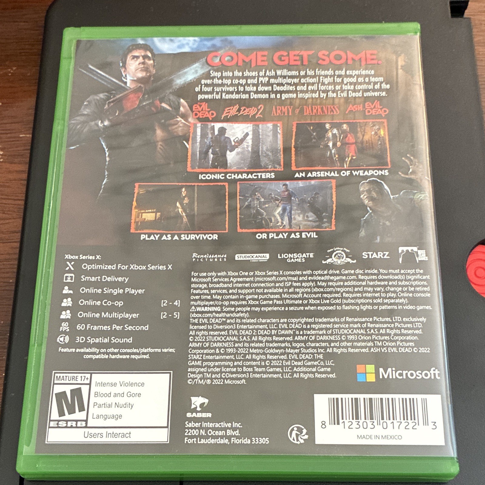Saber Interactive Evil Dead: The Game Xbox Series X|S/Xbox One M 2022 NTSC-U/C