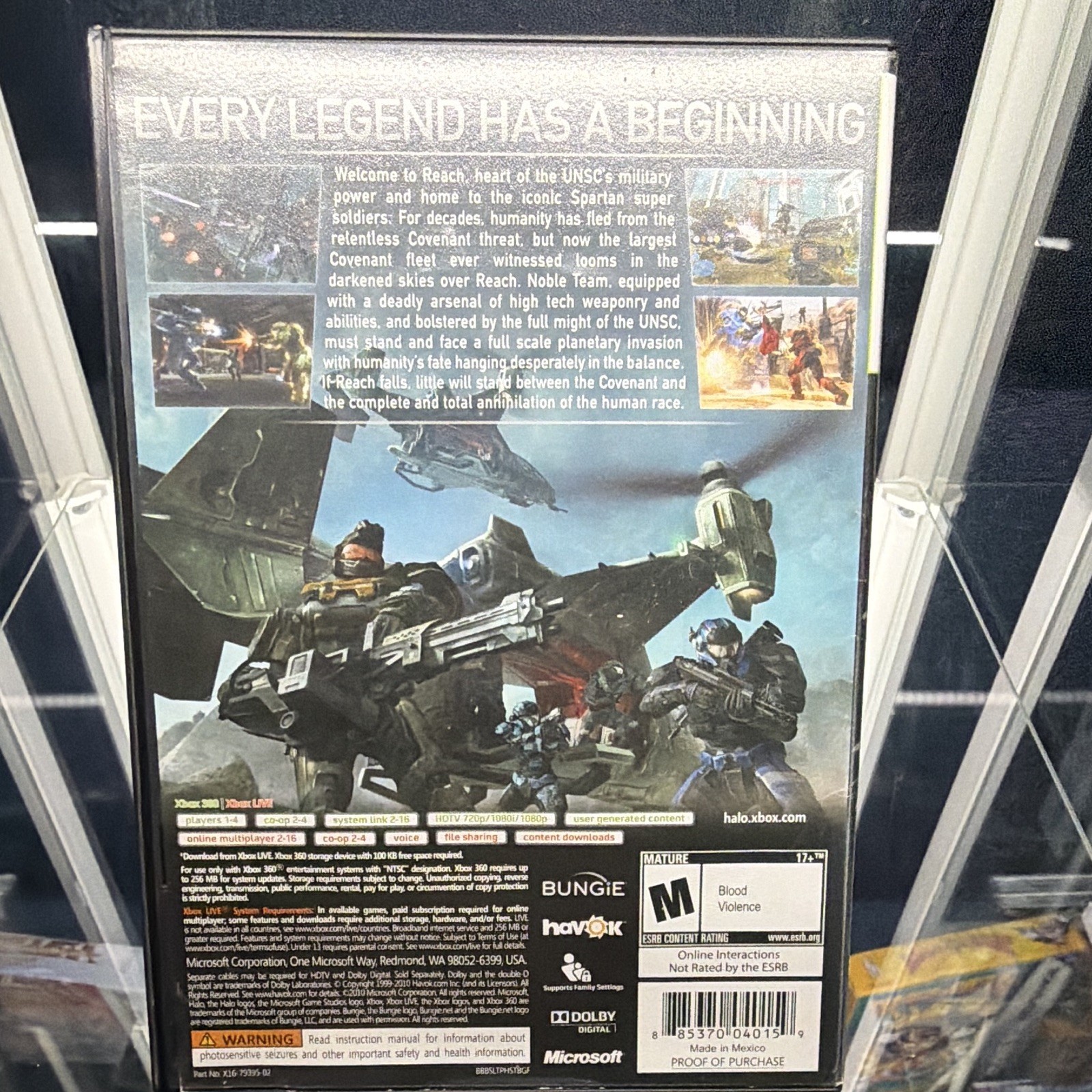 Microsoft Halo: Reach Microsoft Xbox 360 M NTSC-U/C (US/Canada)