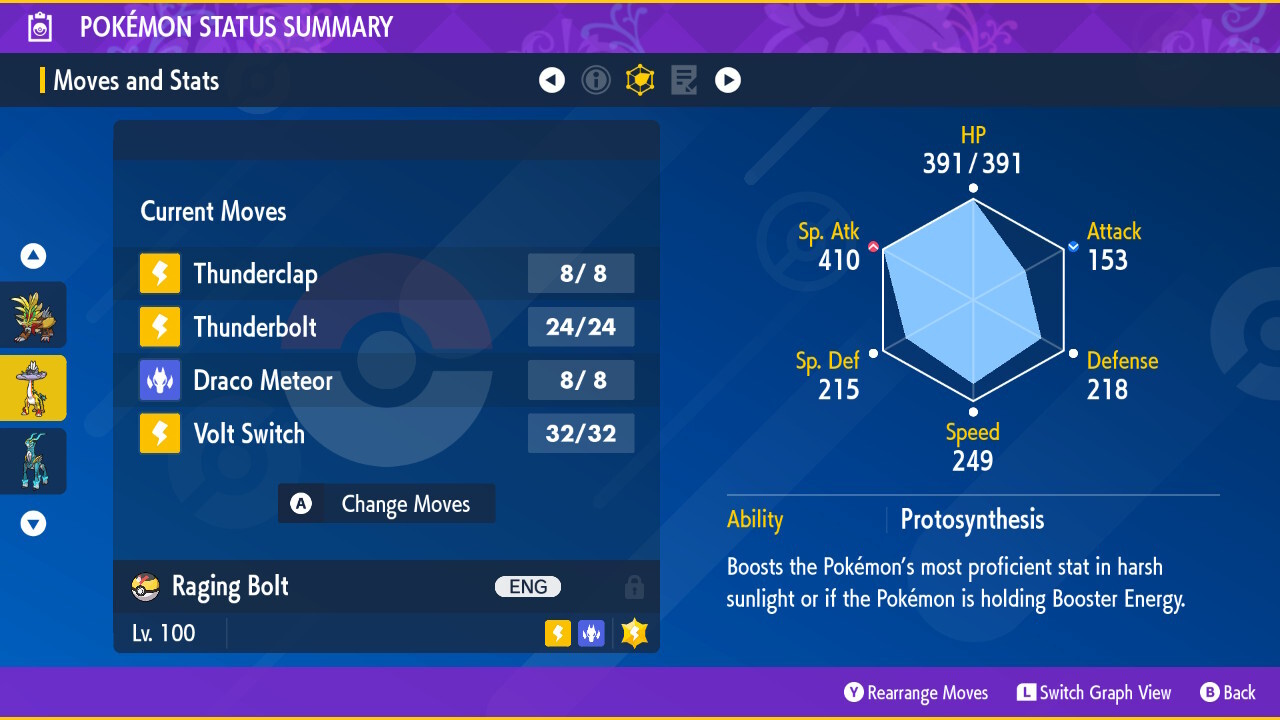 RAGING BOLT ⚡ POKEMON SCARLET VIOLET ⚡ NORMAL ⚡ 6IV BATTLE READY ⚡