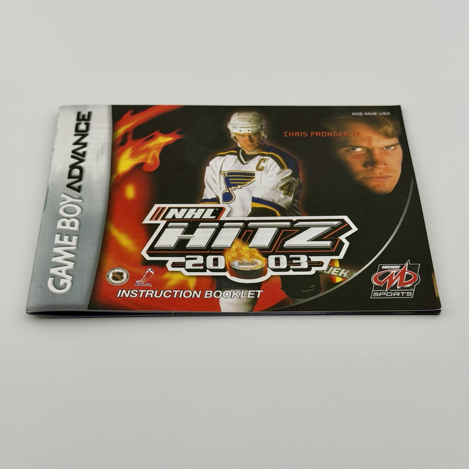 NHL Hitz 2003 Nintendo Game Boy Advance Game Cartridge & Manual Tested !