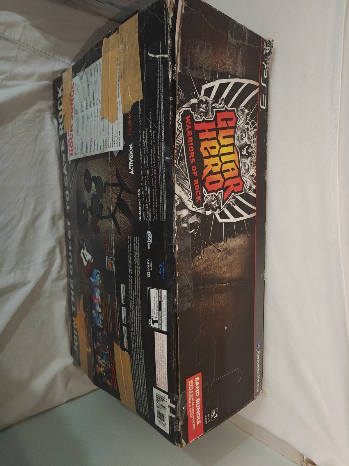 PS3 Guitar Hero WARRIORS OF ROCK Super Bundle Band playstation 3 New Open Box