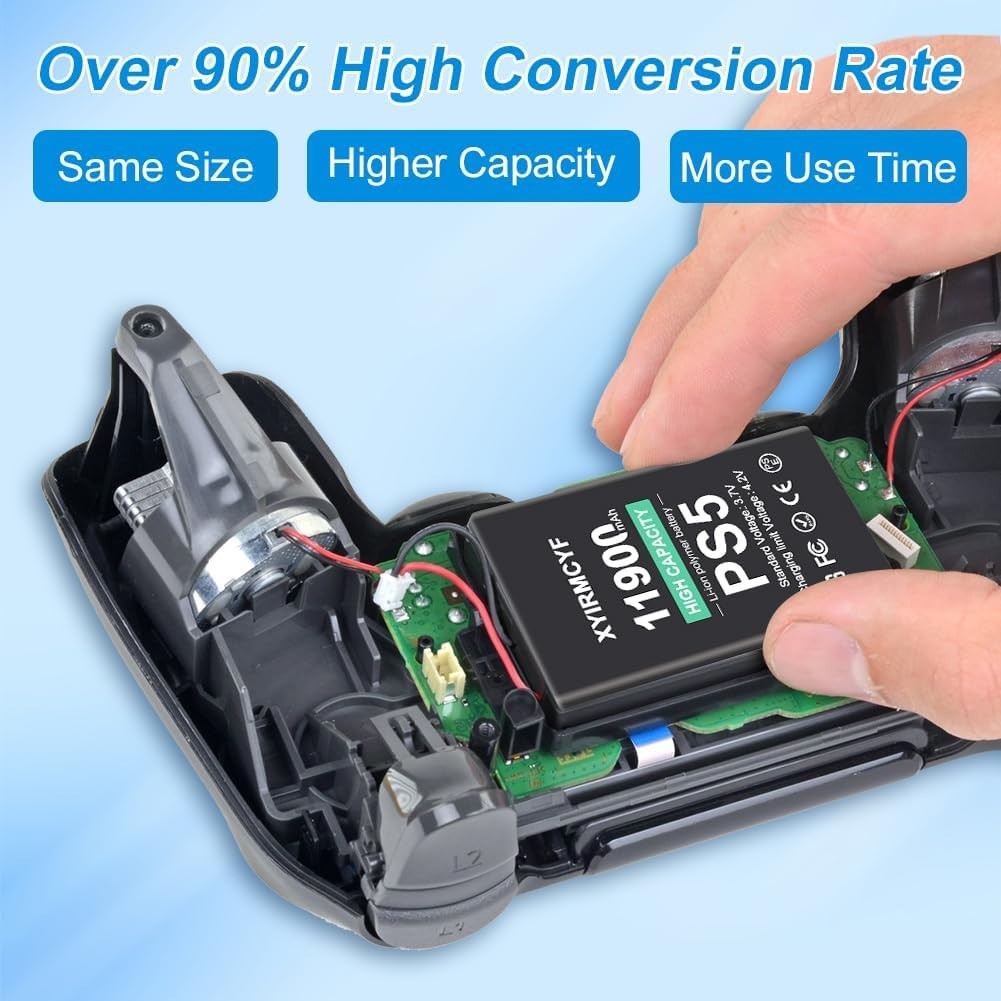 2PCS 11900mAh Battery for PS5 LIP1708 DualSense Controller CFI-ZCT1W USA STOCK