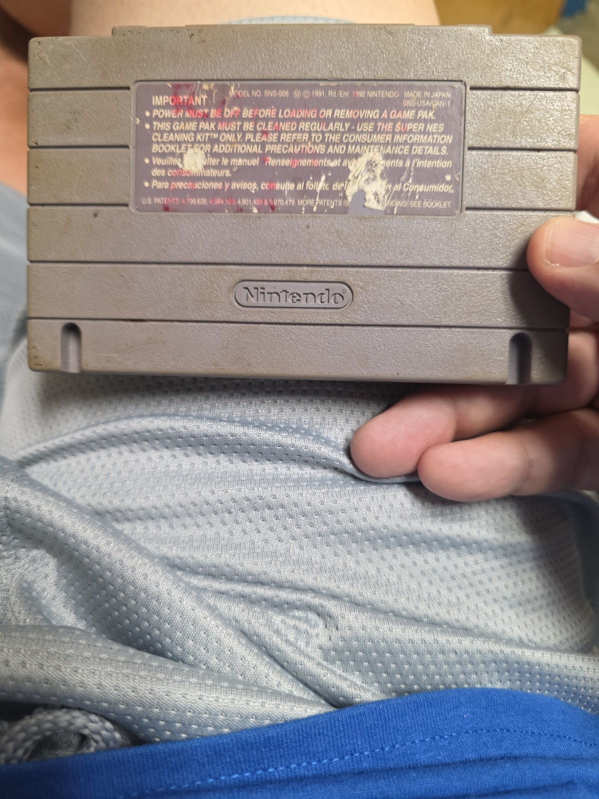 Super Mario All-Stars (SNES) TESTED Back Needs Replaced Dirty Cartridge