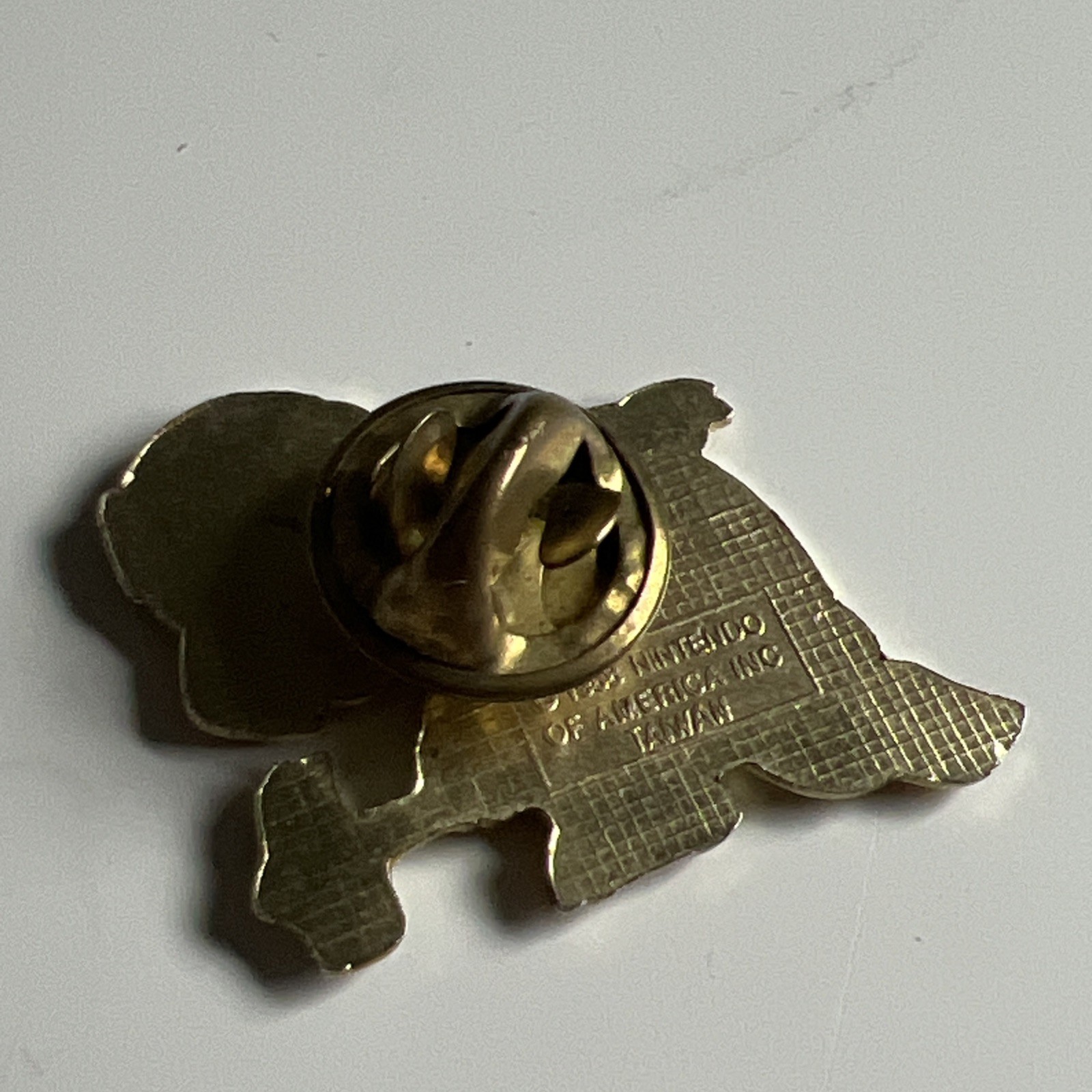 Vintage 1988 Nintendo Koopas Hammer Mario Brothers Enamel Taiwan Turtle Tack Pin