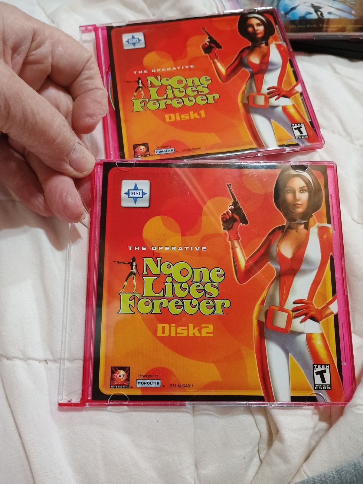 2001 The Operative No One Lives Forever Game 2 CD SET Music CD PC Jewel