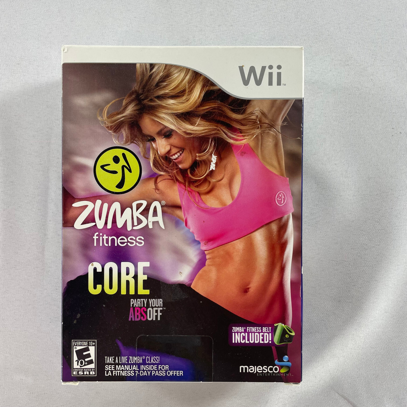 New/Sealed Zumba Fitness Core Big Box Nintendo Wii Video Game workout belt