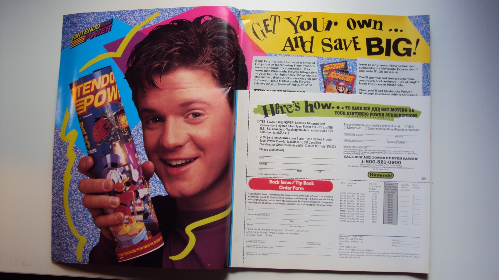 Nintendo Power Magazine Rescue Rangers (July/August 1990) W/Poster + Inserts