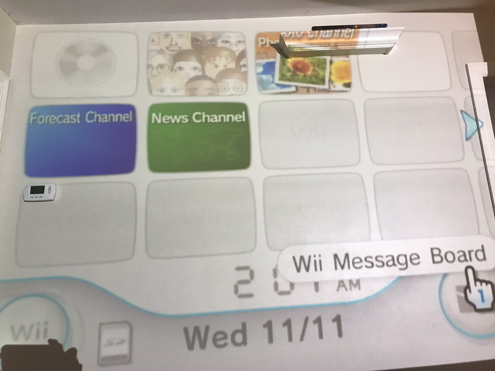 Original Nintendo Wii Game System With Power Supply AV Cable Sensor Bar Works