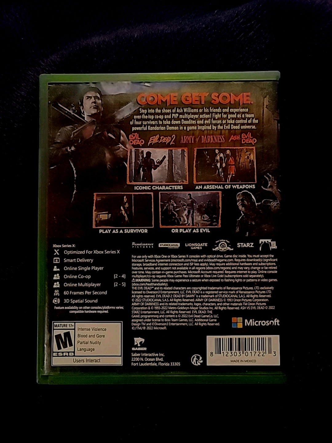 Evil Dead: The Game (Xbox Series X, 2022) Complete Clean