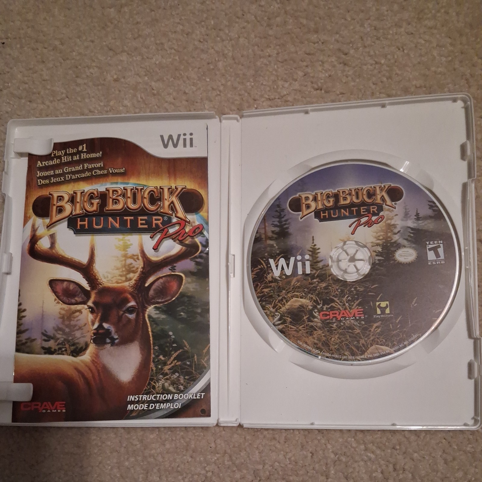 Wii Big Buck Hunter Pro (Nintendo Wii, 2010) CiB With Manual – Tested