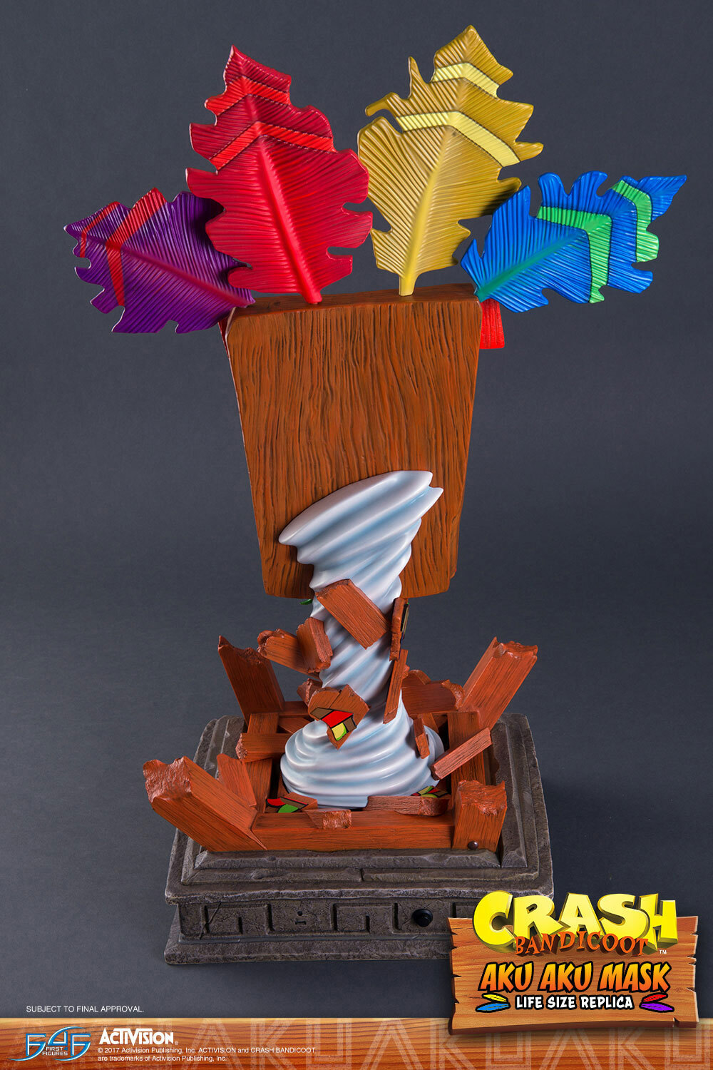 First4Figures Crash Bandicoot Aku Aku Mask Regular Statue Mint in Box