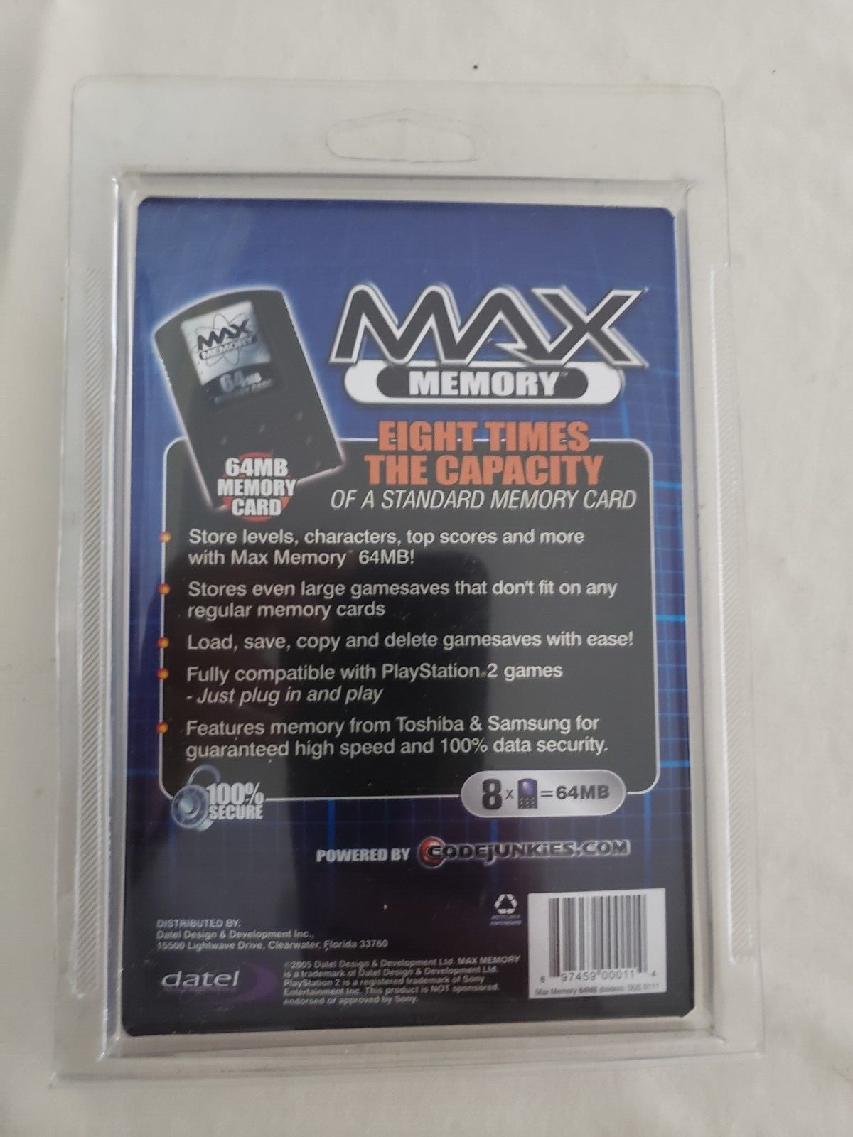 Max Memory 64 Mb (Playstation 2 ps2) NEW SEALED