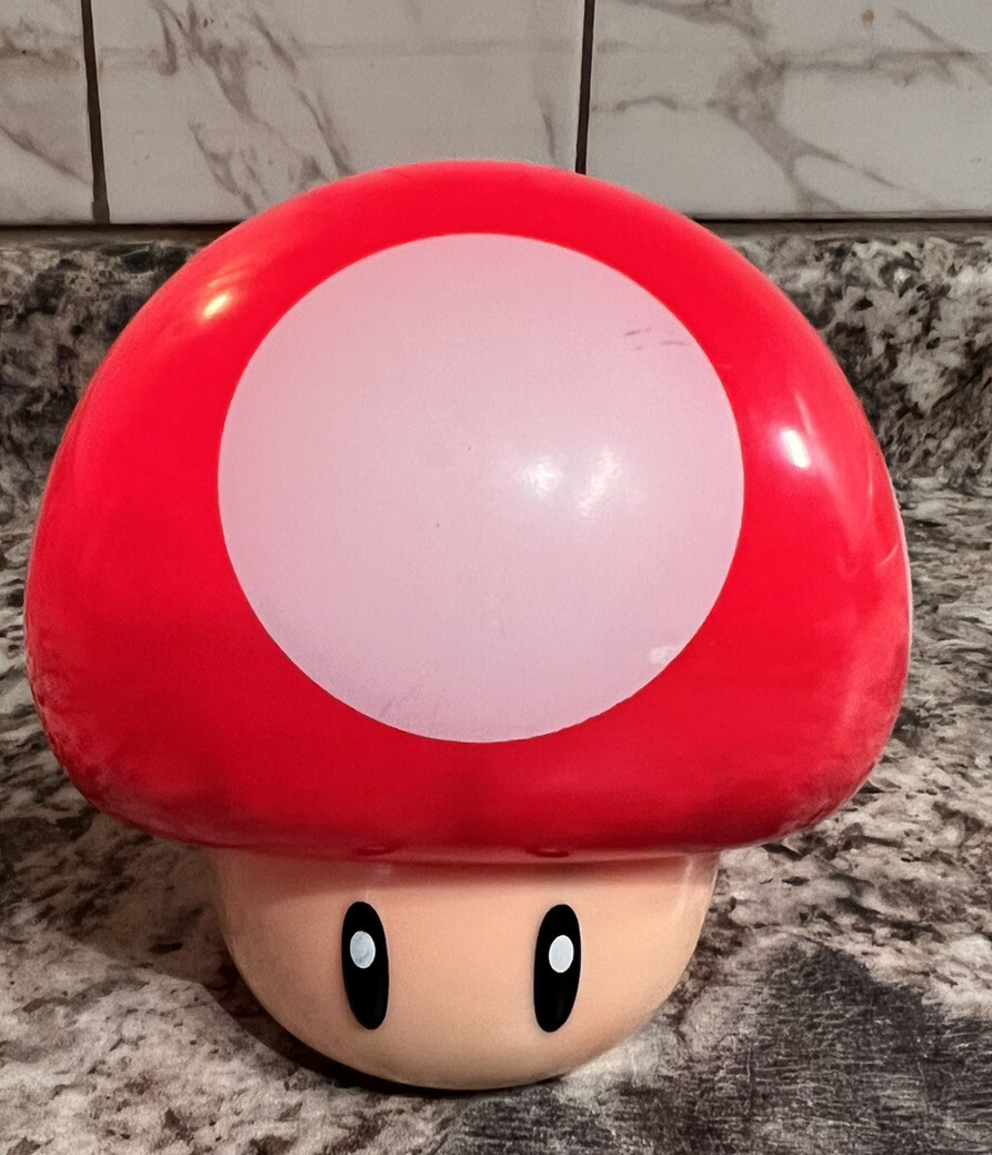 Super Mario Mushroom Light Official Nintendo Lights Up Red And Makes Sound