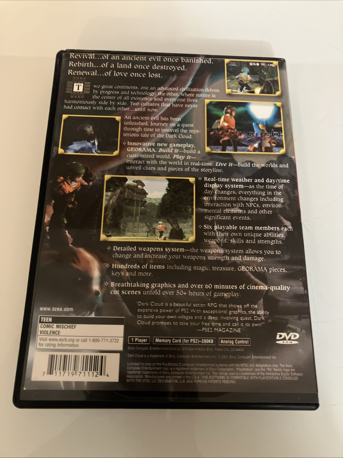 Dark Cloud – Sony PlayStation 2 No Manual