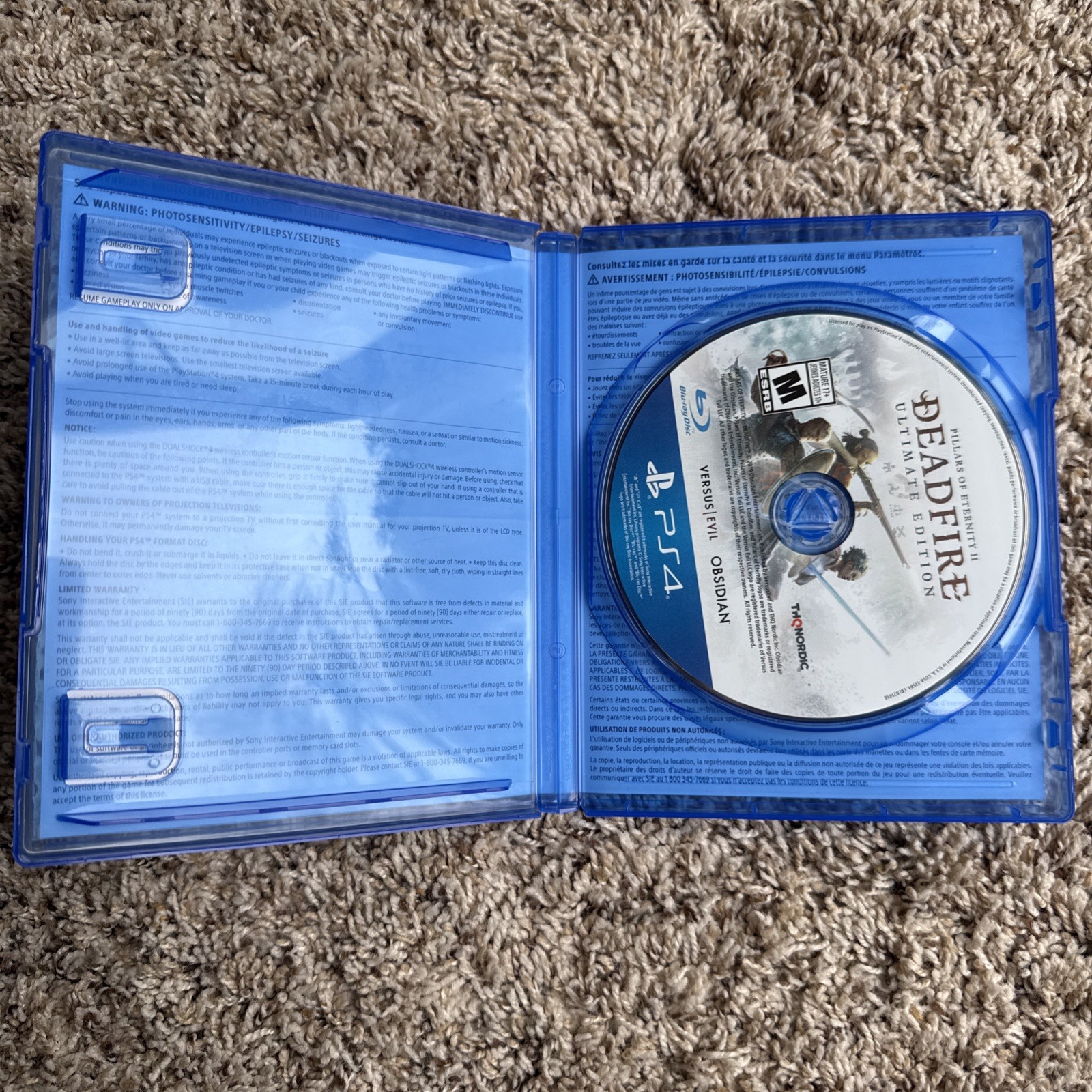 Pillars of Eternity II: Deadfire Ultimate edition PS4: Excellent Condition