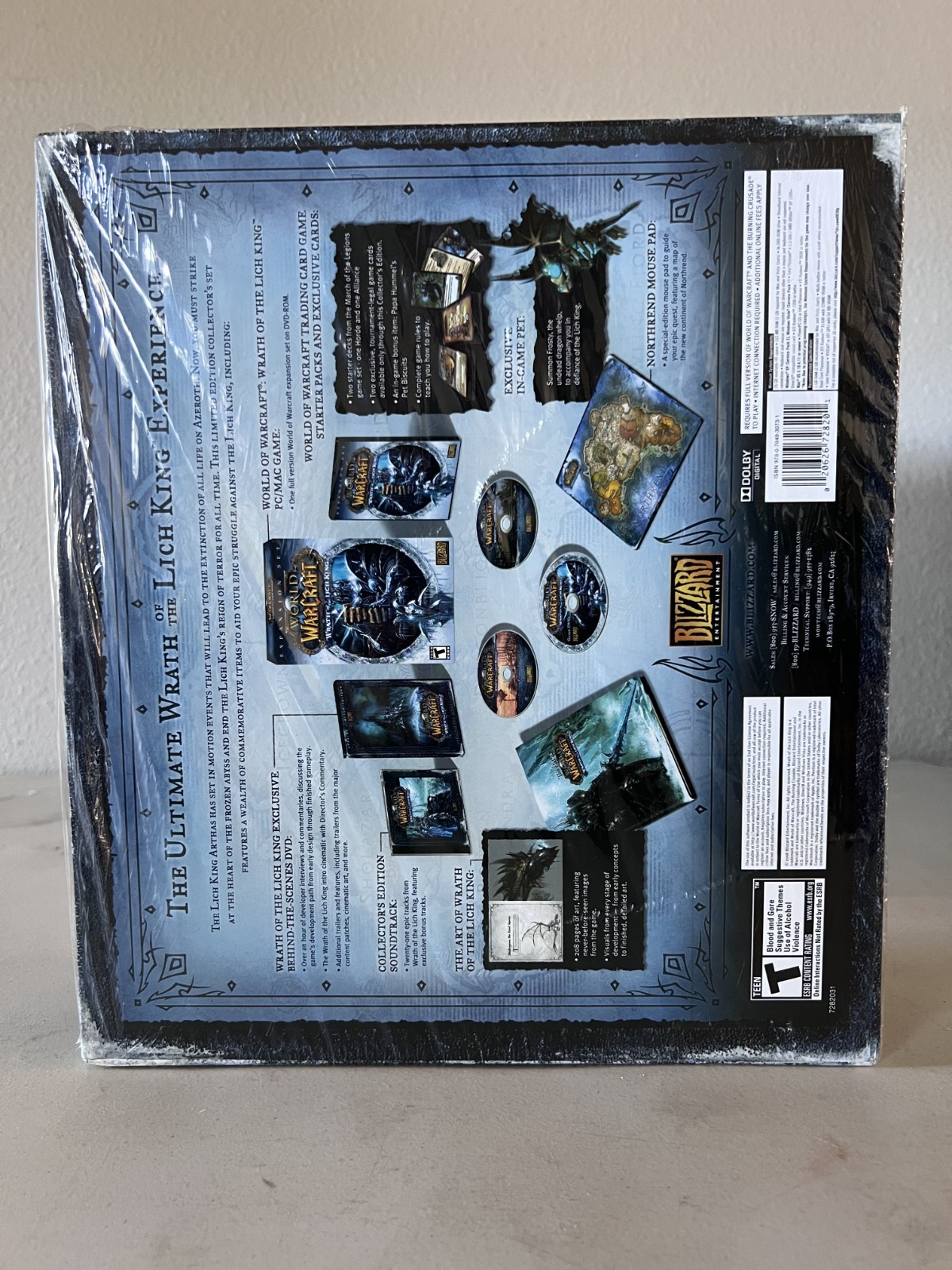 World Warcraft Wrath of the Lich King Collector’s Edition New Open Box