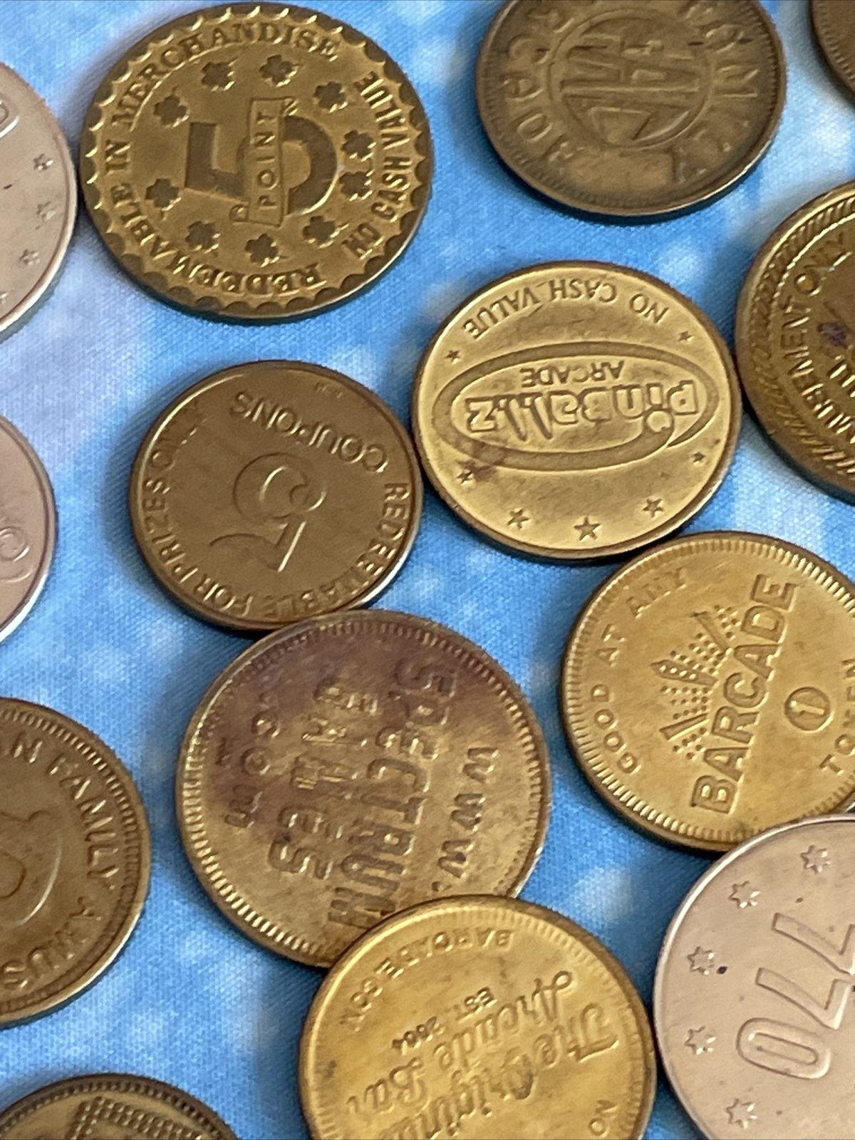 Arcade Token Lot Games Tokens Gaming Fun
