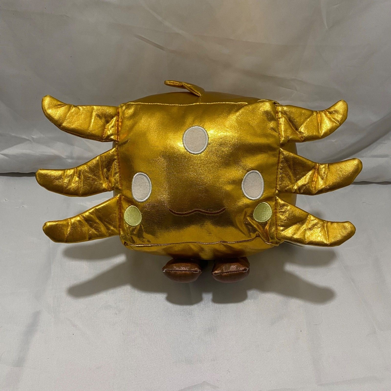 PhatMojo Roblox Pet Simulator Deluxe Tech Gold Axolotl Plush Stuffed Toy 8”