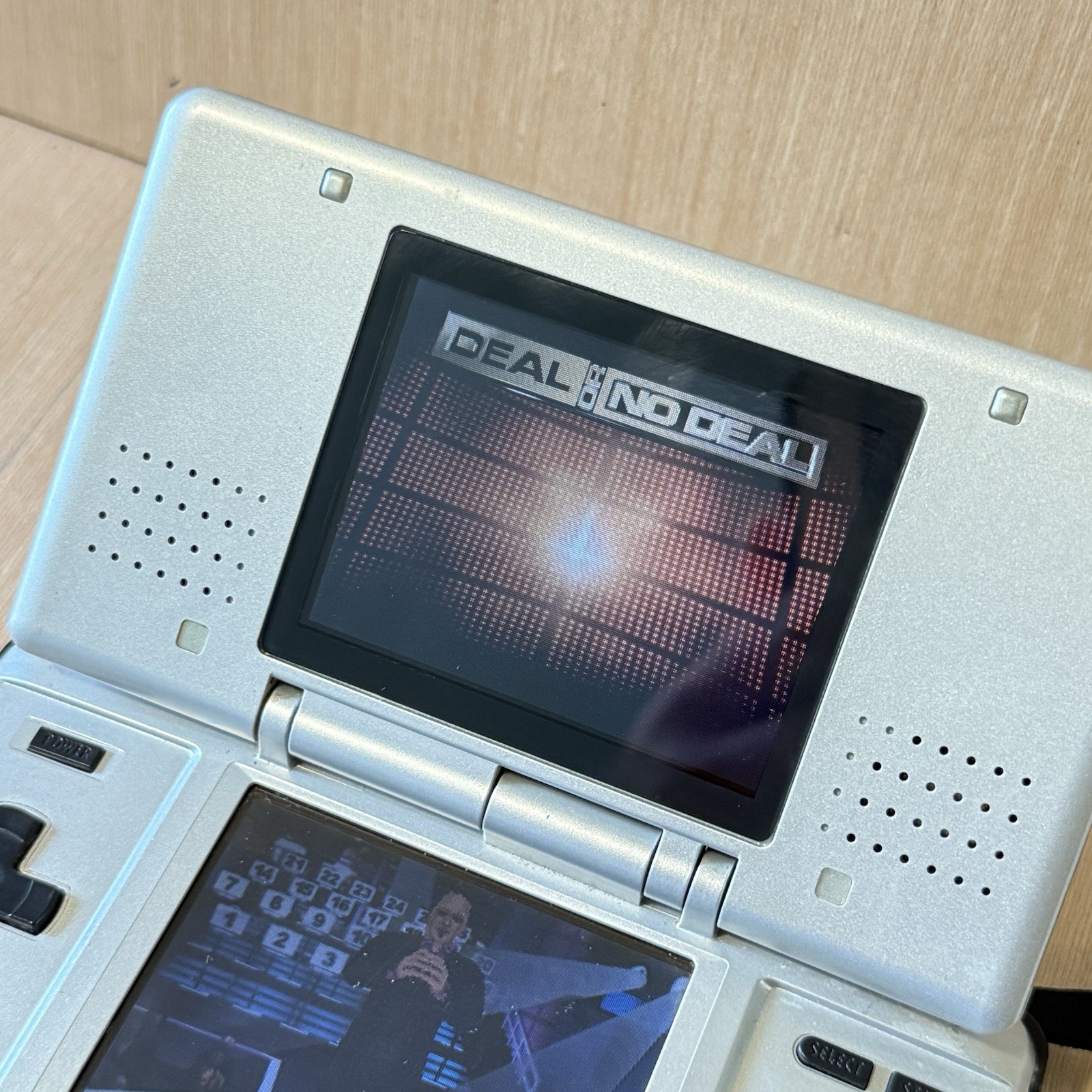 Nintendo DS Handheld System Silver Tested Workin“NO SOUND”w/Charg Read Info Blw!