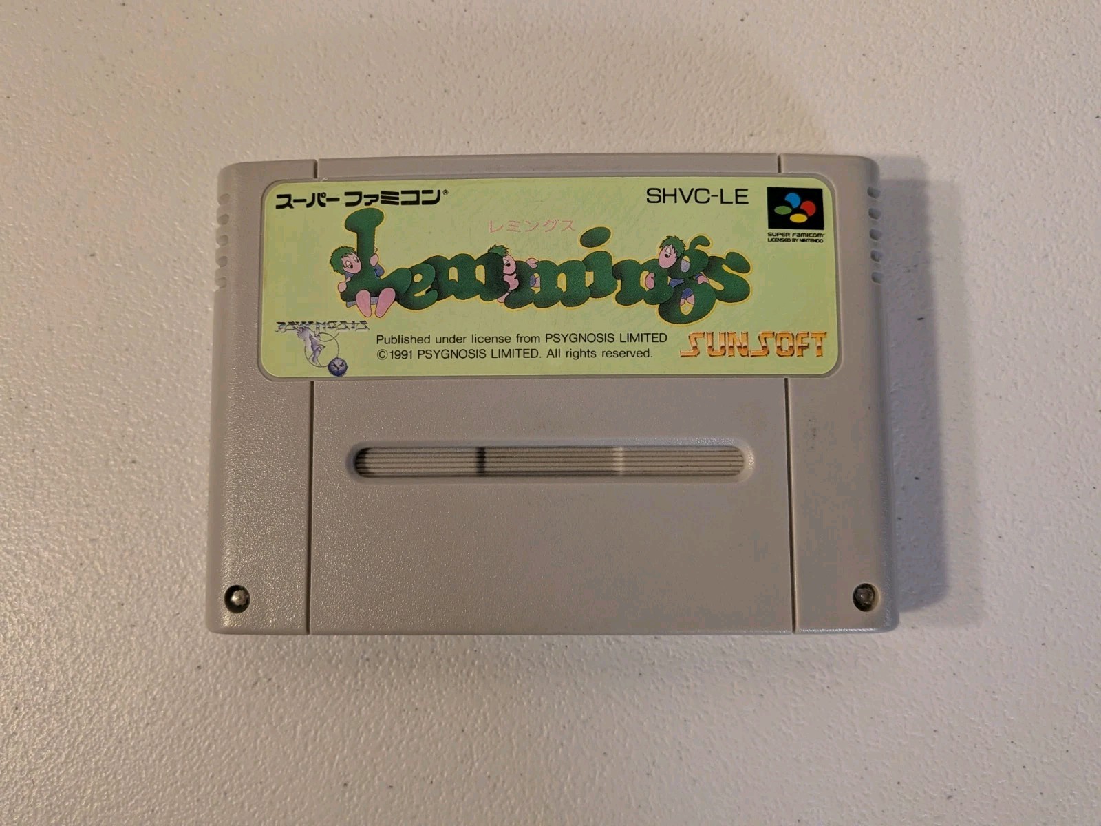 Super Famicom LEMMINGS Cartridge Only Nintendo SFC US Seller
