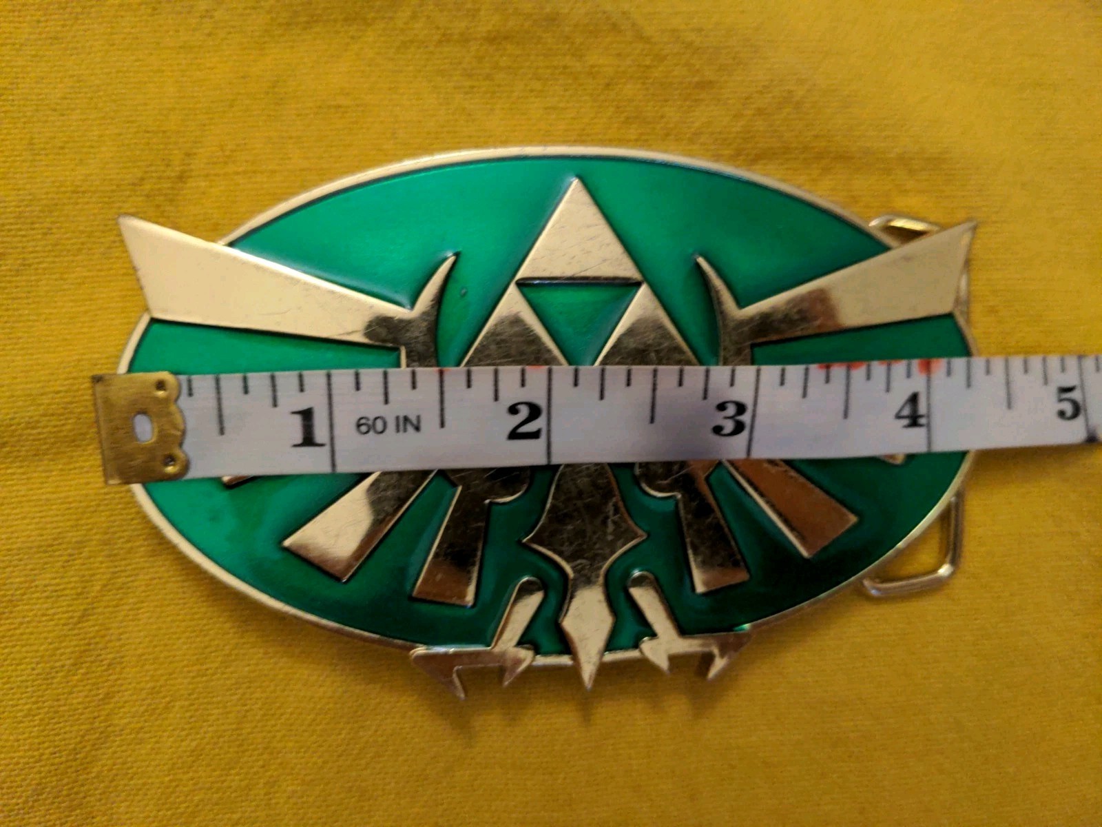 Nintendo The Legend Of Zelda 2012 Triforce Belt Buckle Green Twilight Princess