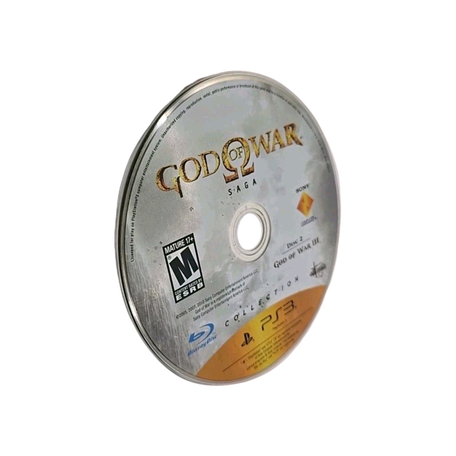 ​God of War III 3 PS3 Disc 2 Replacement From God of War Saga Collection