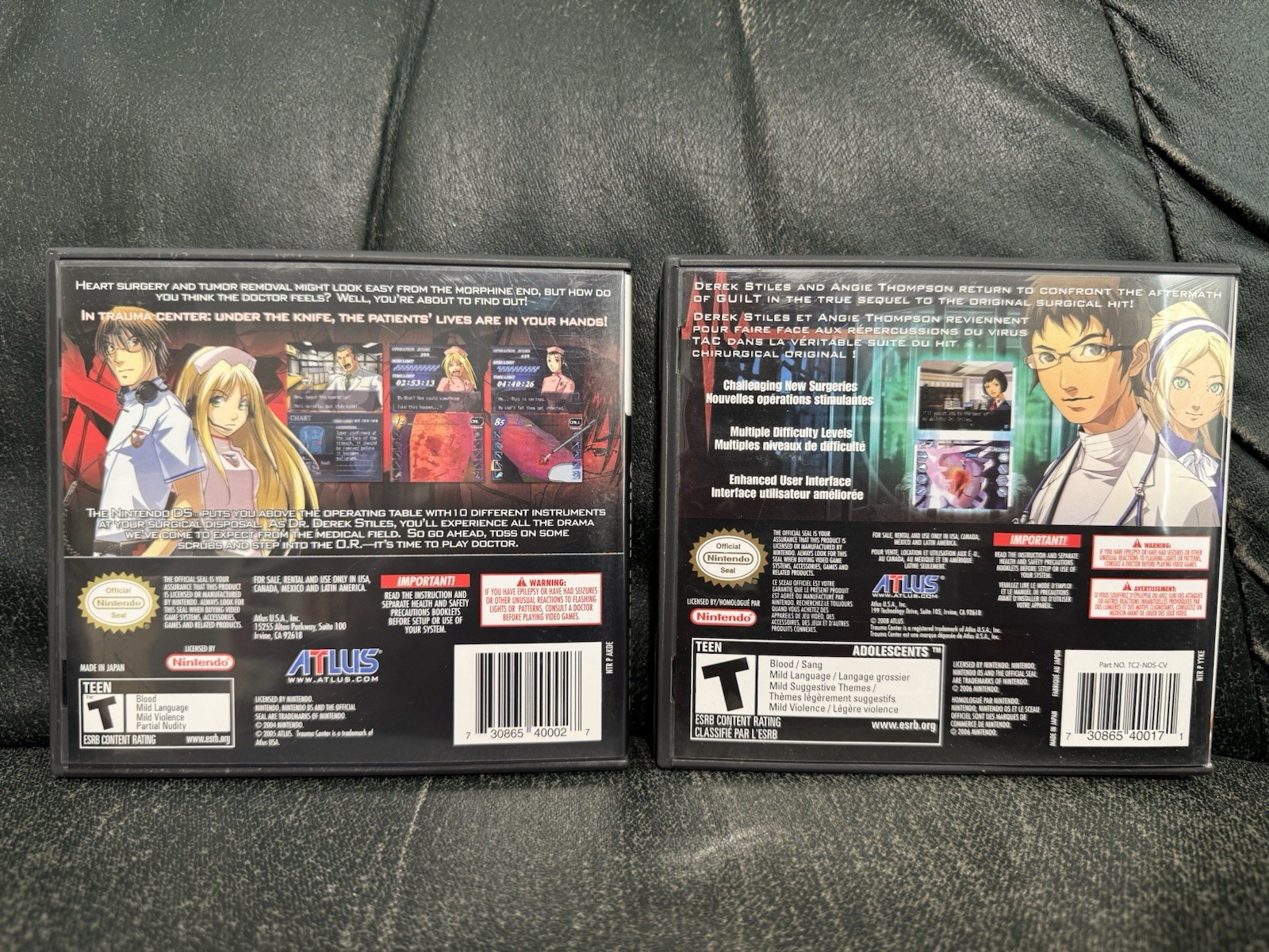Trauma Center Under the Knife 1 & 2 Collection – Complete CIB – NDS (NTSC-U/C)