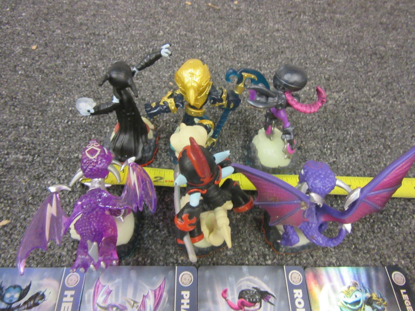 Wii Skylanders Hex Phantom Cynder Roller Legendary Creeper Fright Rider LOT of 6