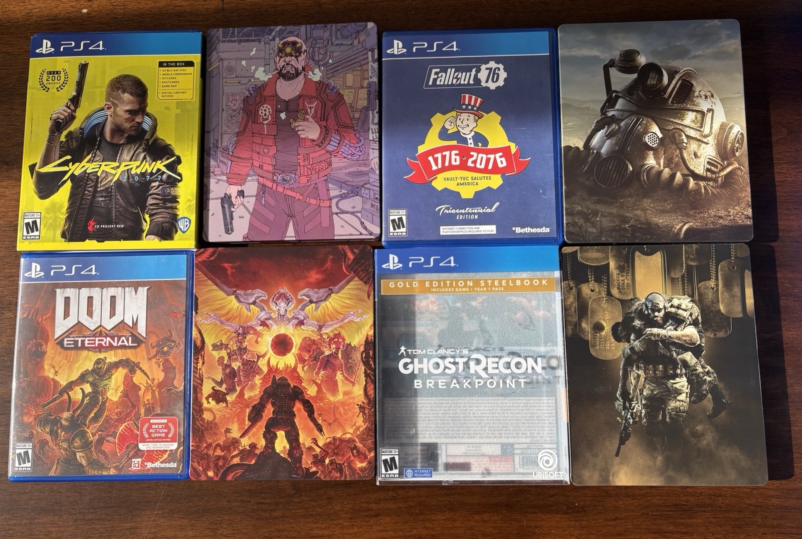 🎮 PlayStation 4 Used Game Lot (24)– Physical Collection – Steelbooks Included
