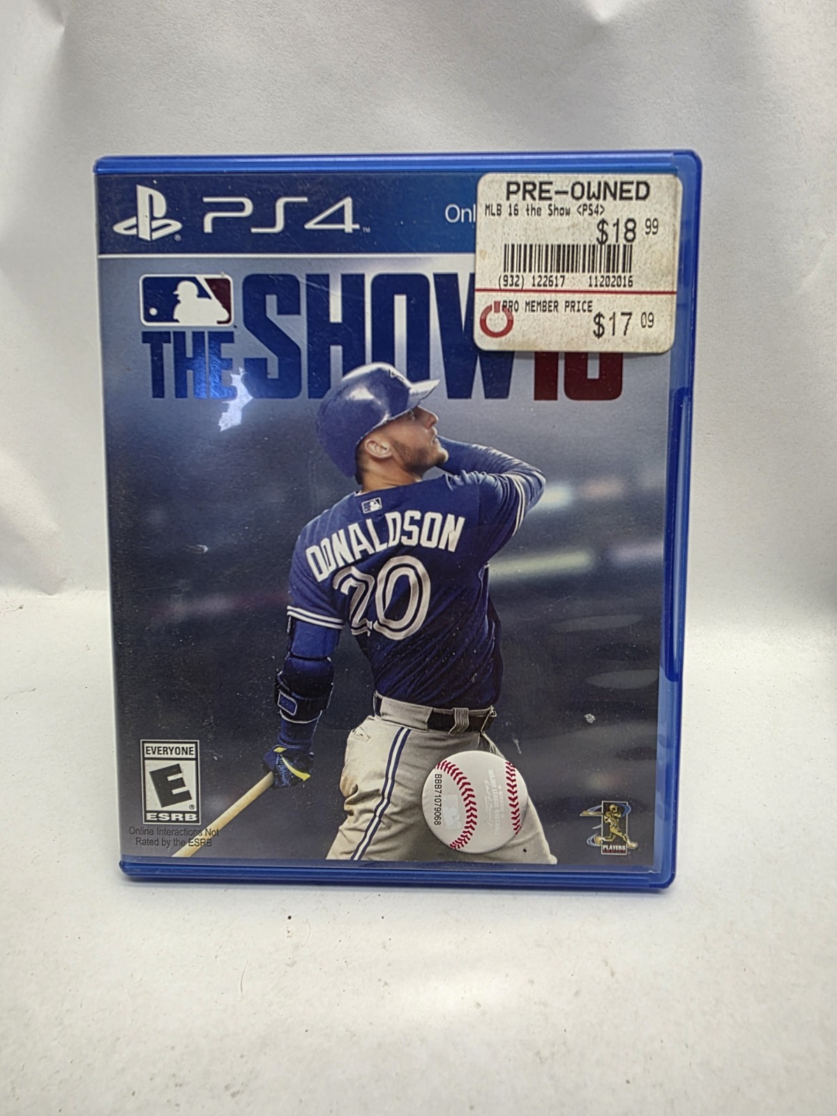 MLB 16 The Show Sony Playstation 4 PS4 Tested and Working Free Shipping!