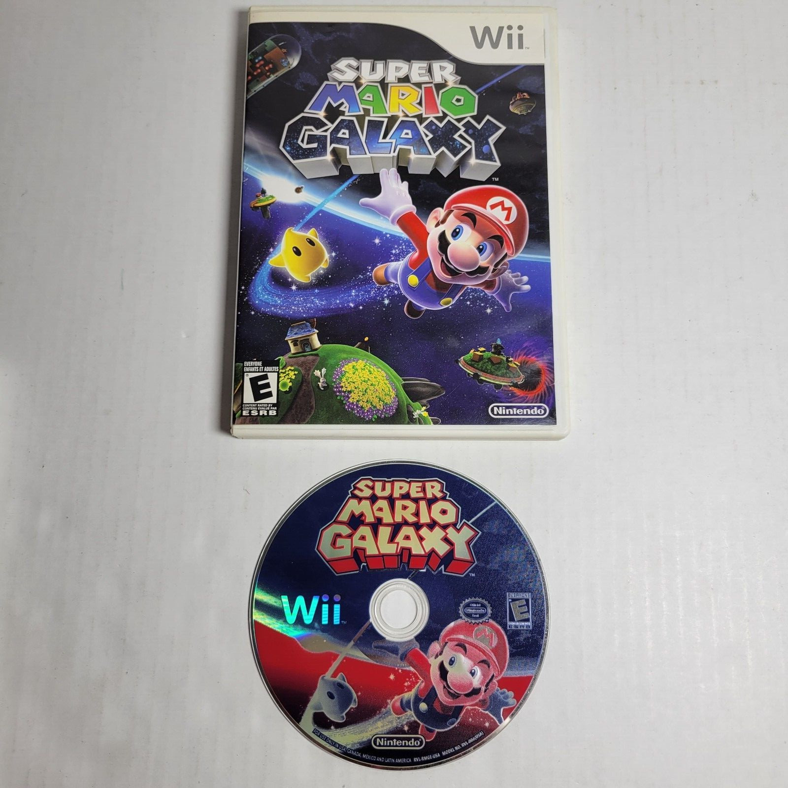 Super Mario Galaxy 1 (Nintendo Wii, 2007) Game No Manual Tested Working