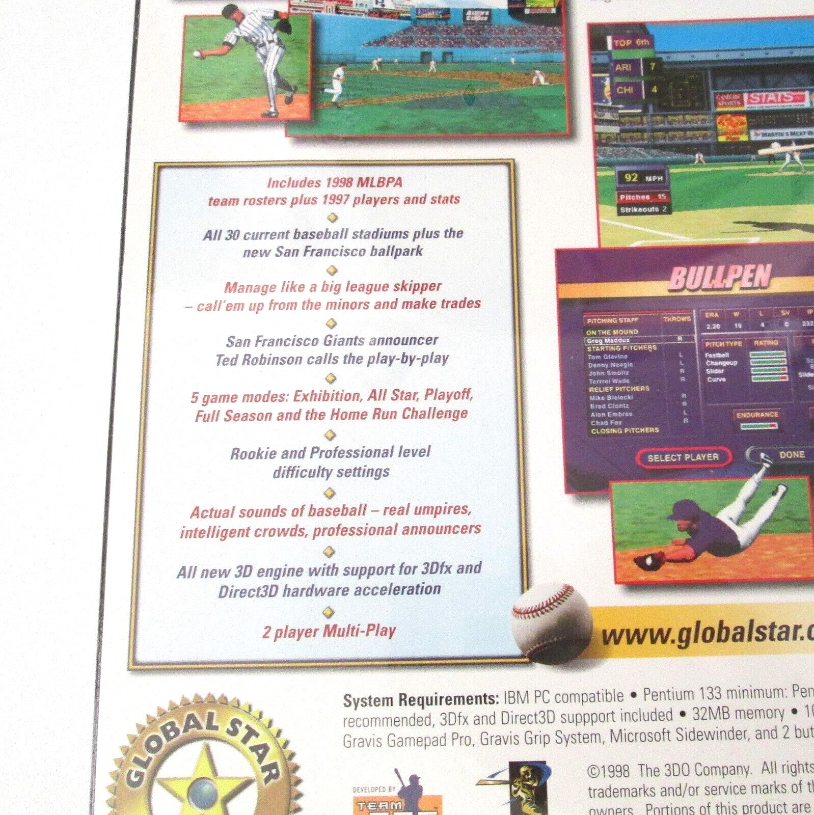 Vintage High Heat Baseball 1999 PC Game Global Star Software Sealed