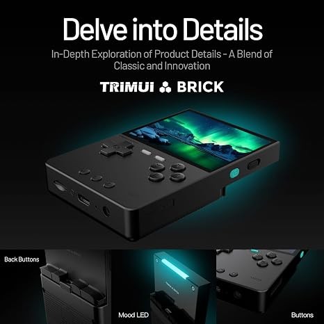 Trimui Brick Handheld 3.2 IPS 1024×768 64GB Black