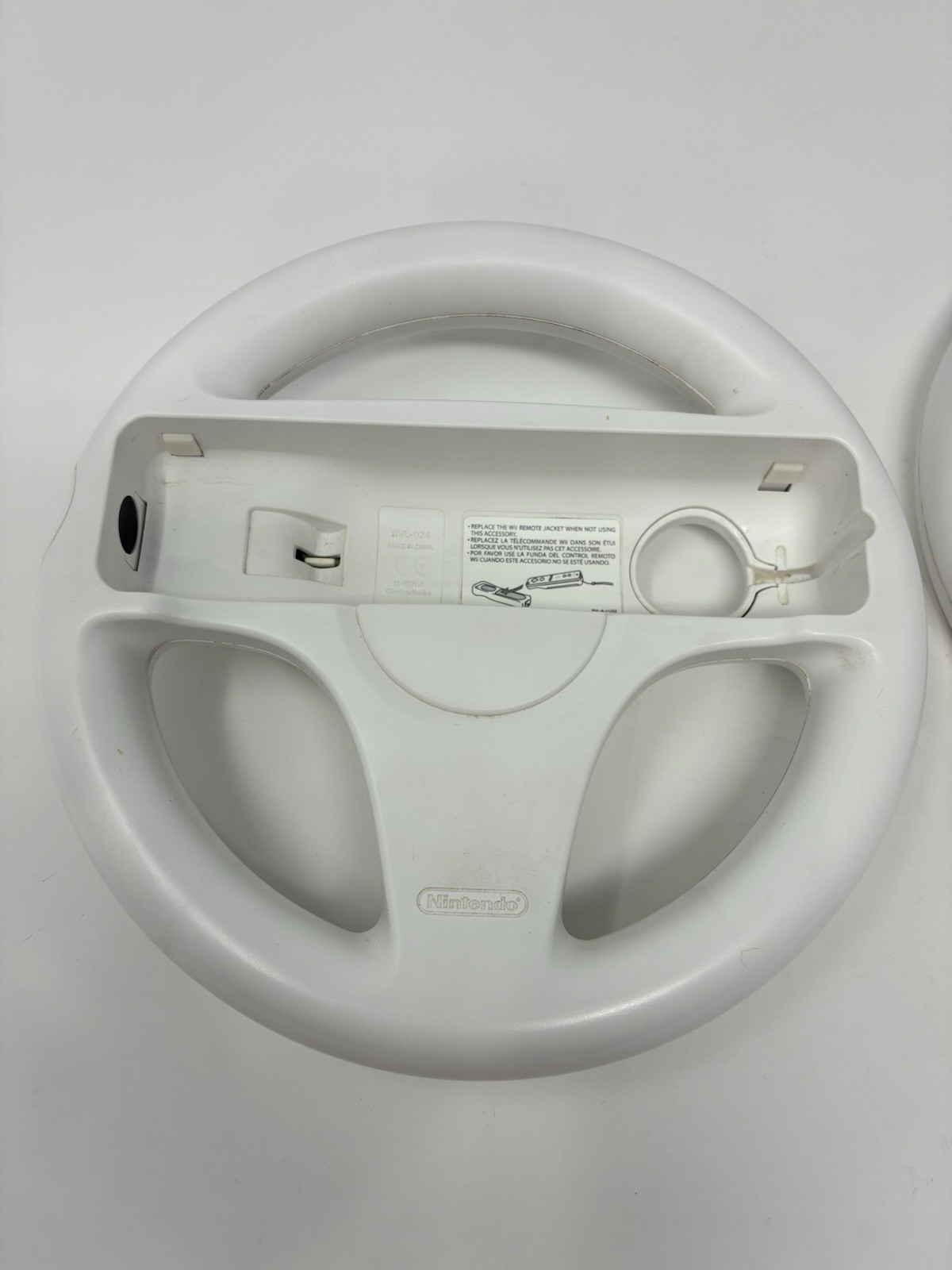 2X Official Nintendo Wii Steering Wheel Mario Kart OEM White RVL-024