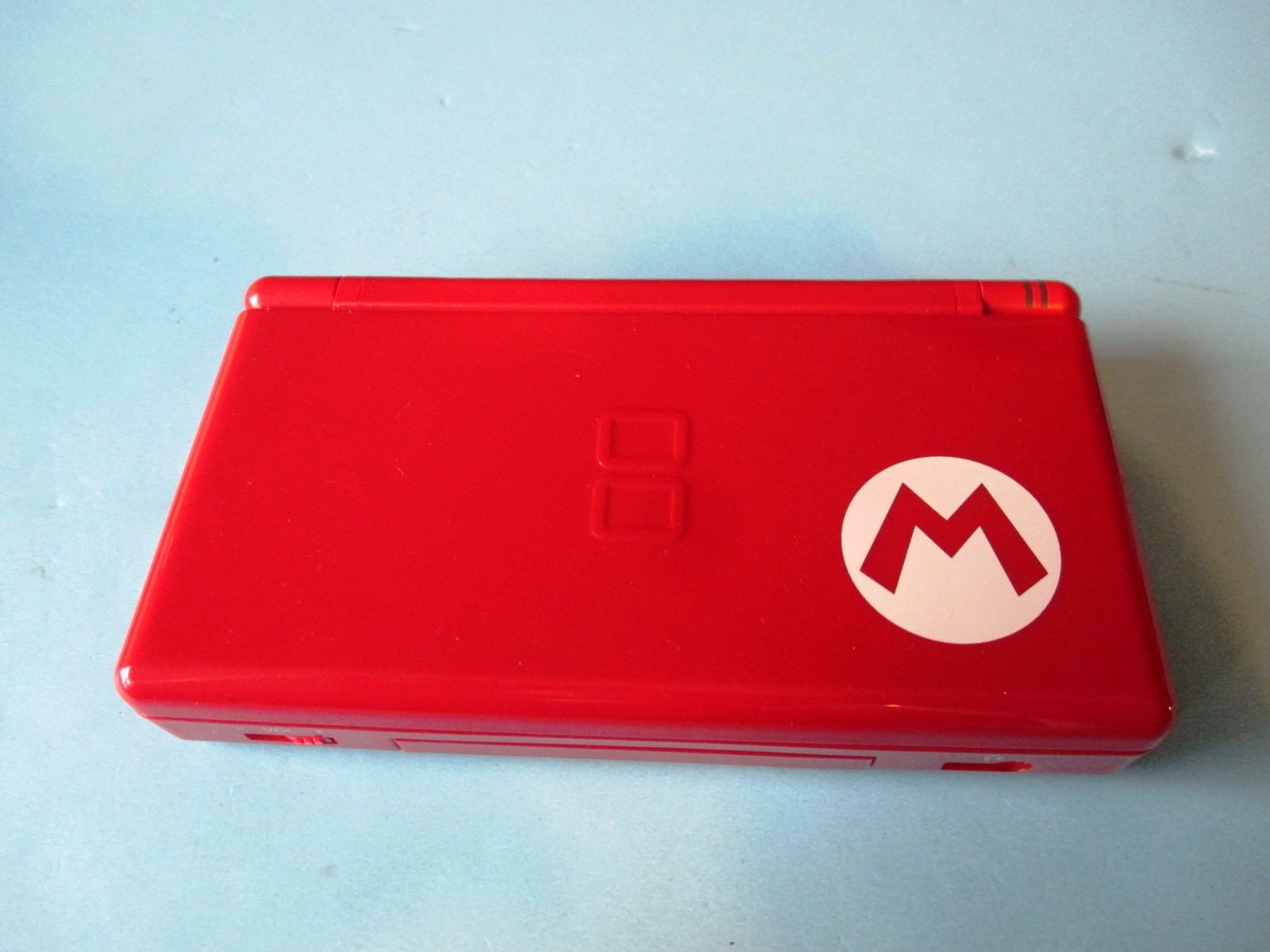 Nintendo DS Lite Red Super Mario Bros Edition System w/Charger Very Good