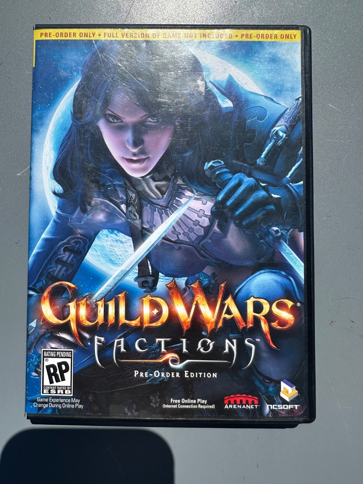 Guild Wars Factions Pre-Order Edition PC With ALL ORIGINAL INSERTS AND BOOKLETS