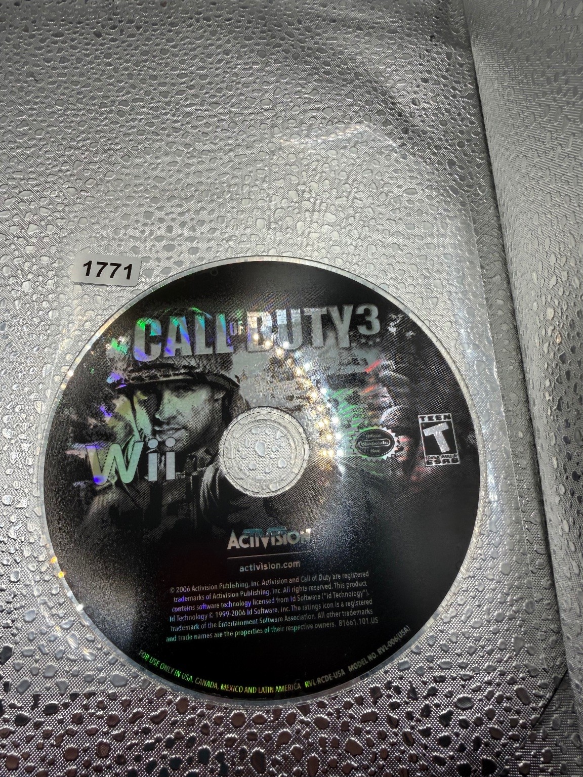 Call of Duty 3 Wii Video Game FPS Multiplayer Campaign