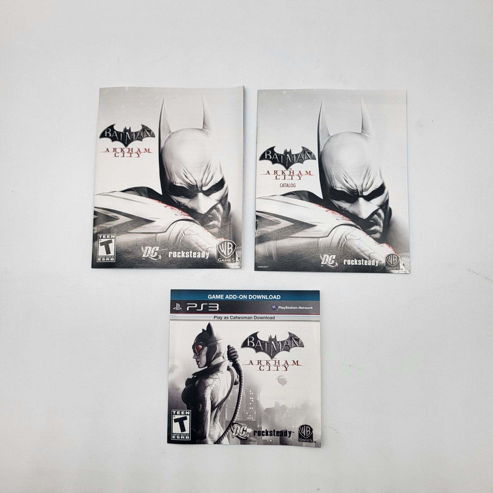 Batman Arkham City PS3 Original Case Inserts Included